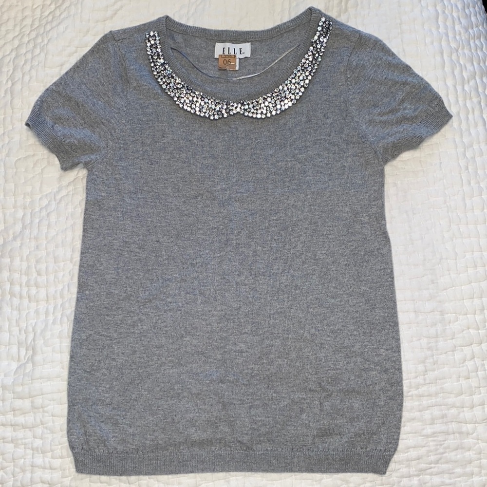 Elle XS Jeweled Sweater